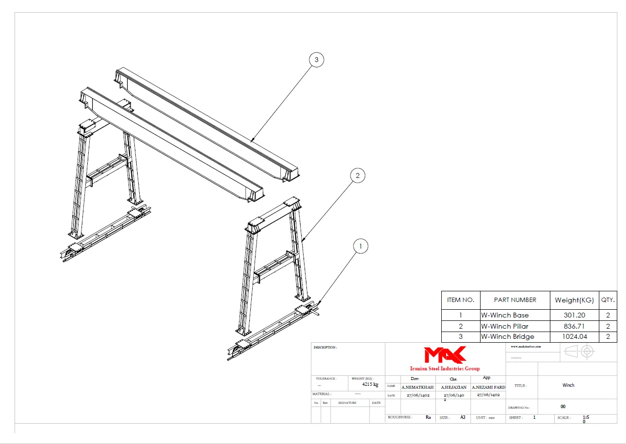 Winch Assembly Drawing
